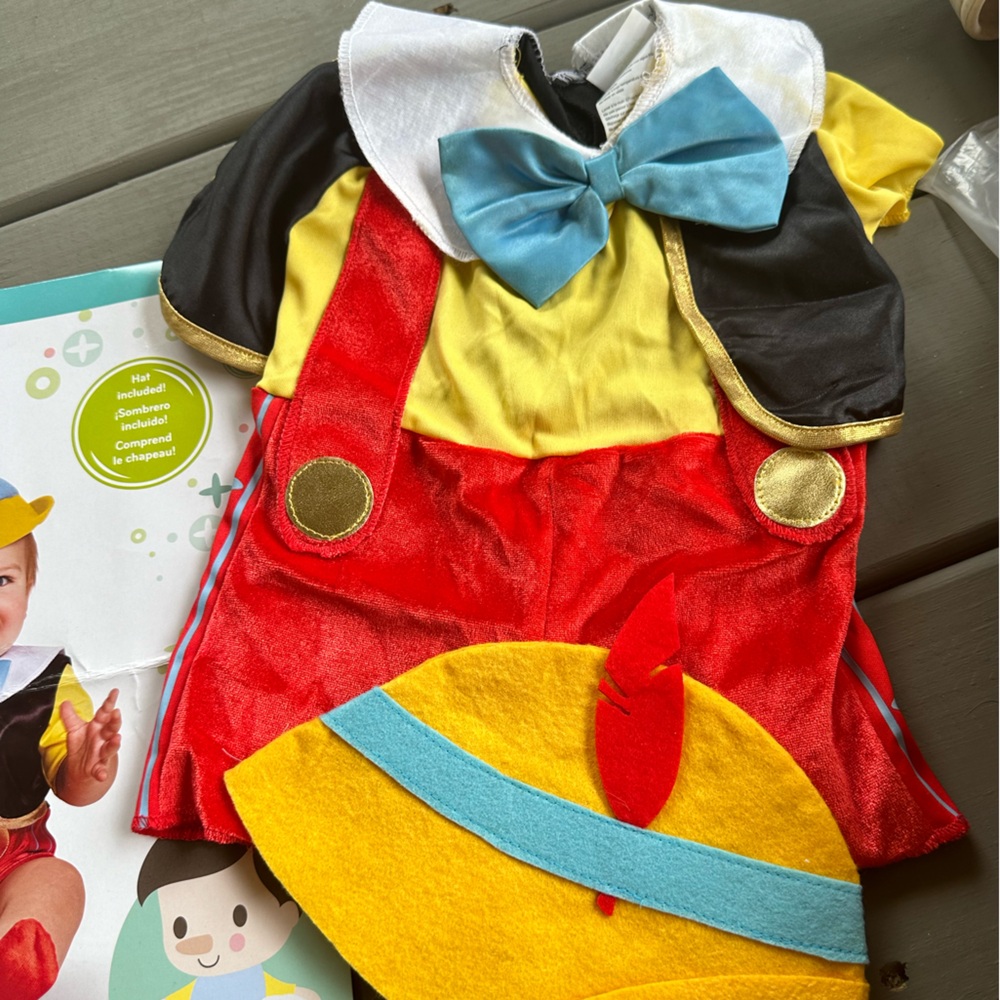 Pinocchio Halloween costume size 6-12 months